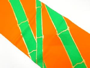 アンティーク　竹節模様織り出し袋帯(着用可)